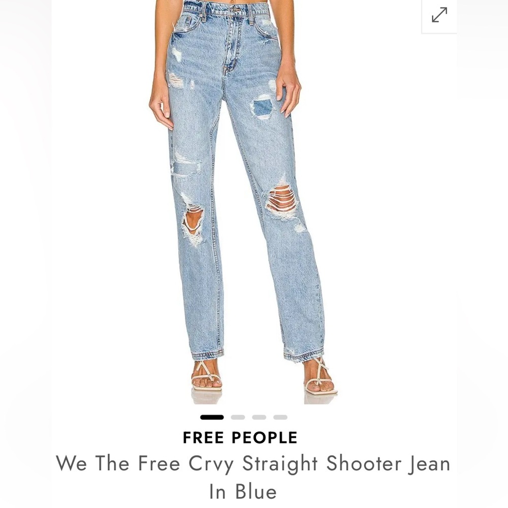 Free People jeans.  Size 29 curvy